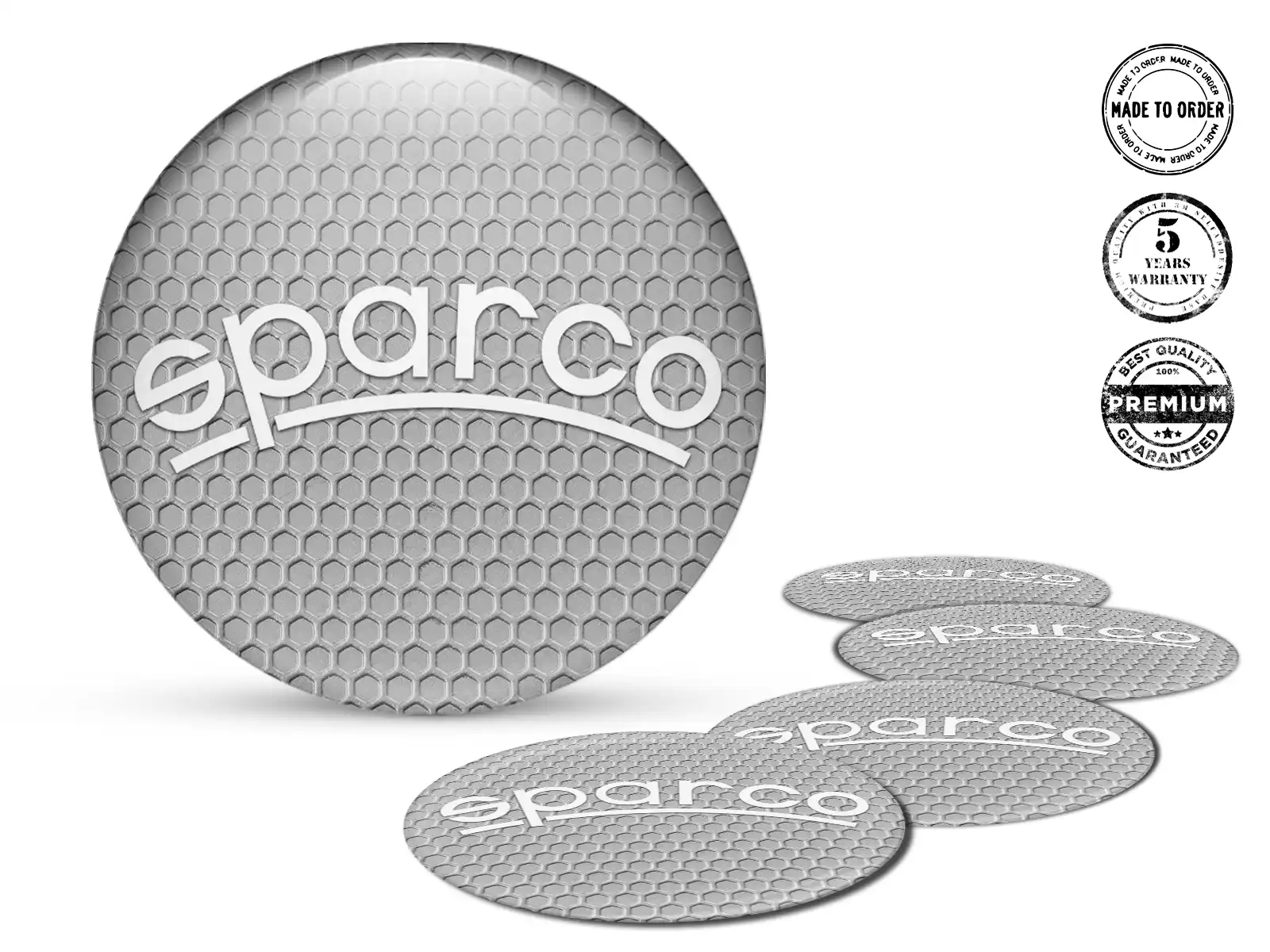 Sparco Raddekor Ausgabe Silikon-Sticker-Logo